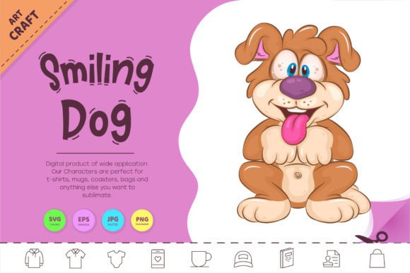 Cartoon Smiling Dog