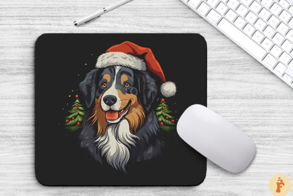 Christmas Australian Shepherd Mouse Pad