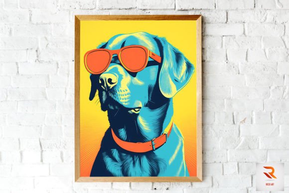 Colorful Surrealism Labrador Retriever