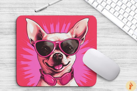 Cute Pink Chihuahua Mouse Pad