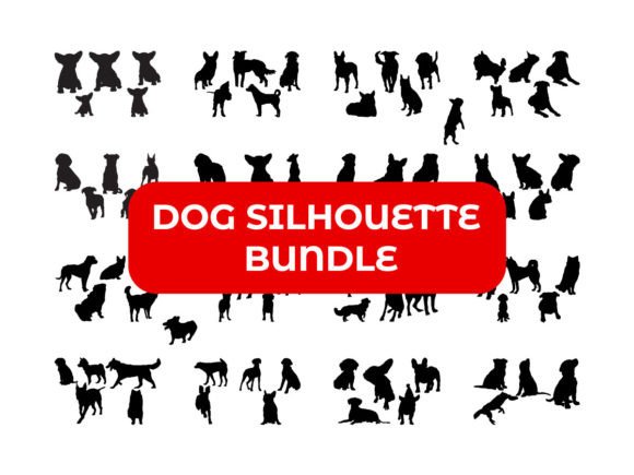 Dog Silhouette Collection Bundle