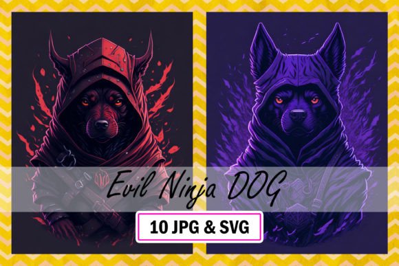 Evil Ninja Dog Warrior