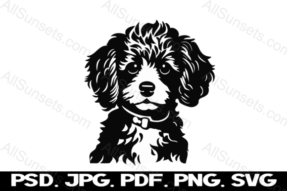 Poodle Puppy Cute Silhouette Minimalist