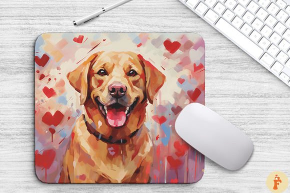 Sweet Labrador Retriever in Valentine